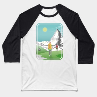 Matterhorn Switzerland Baseball T-Shirt